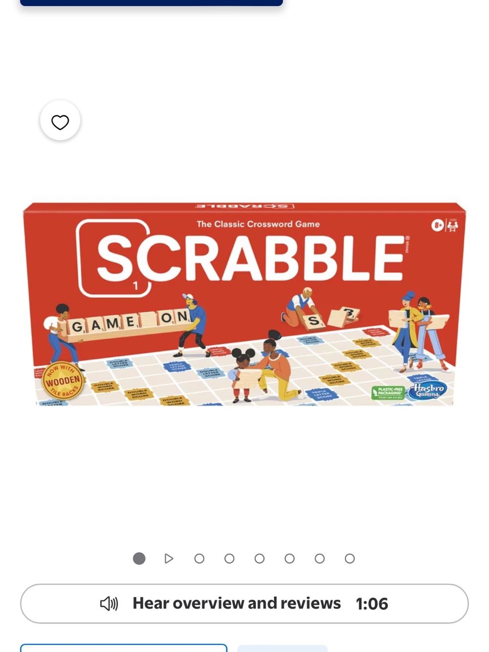 Hasbro Scrabble Board Game - Red and White